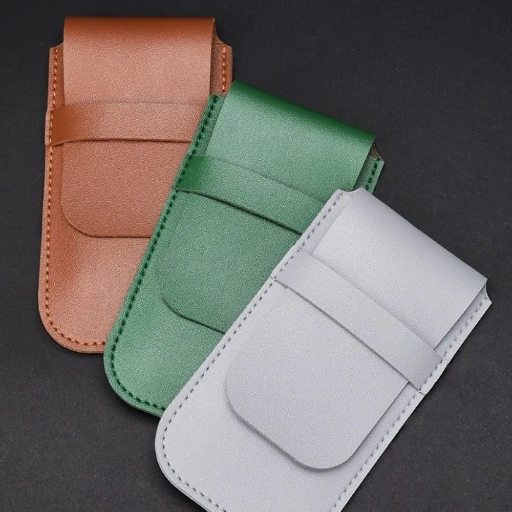 Simple PU Watch Bag Organizer Flip Cover Anti-Dust Watch Storage Bag Solid Color Anti-Scratch Watch Placement Bag Travel