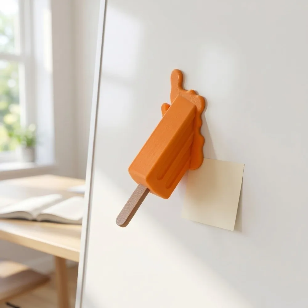Creative Melting Ice Cream Magnet Novelty Funny Refrigerator Magnets 3D Printed Decorations Magnetic Fridge Magnet Party Favors