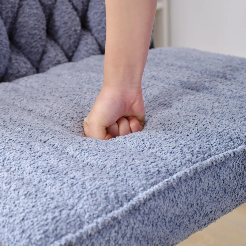 Armless Office Desk Chair No Wheel Stylish Design Wide and Soft Seat Ergonomic and Comfortable 360° Swivel Chair for Office Home