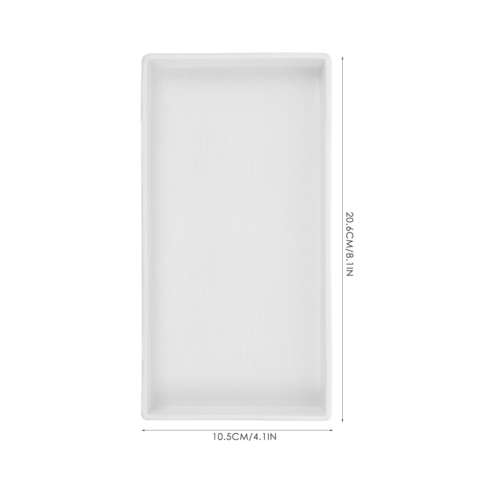 

2pcs Rectangular Plastic Tray Smooth Surface Portable Reusable Snack Food Serving Plates Home Party Kitchen Bar Accessories