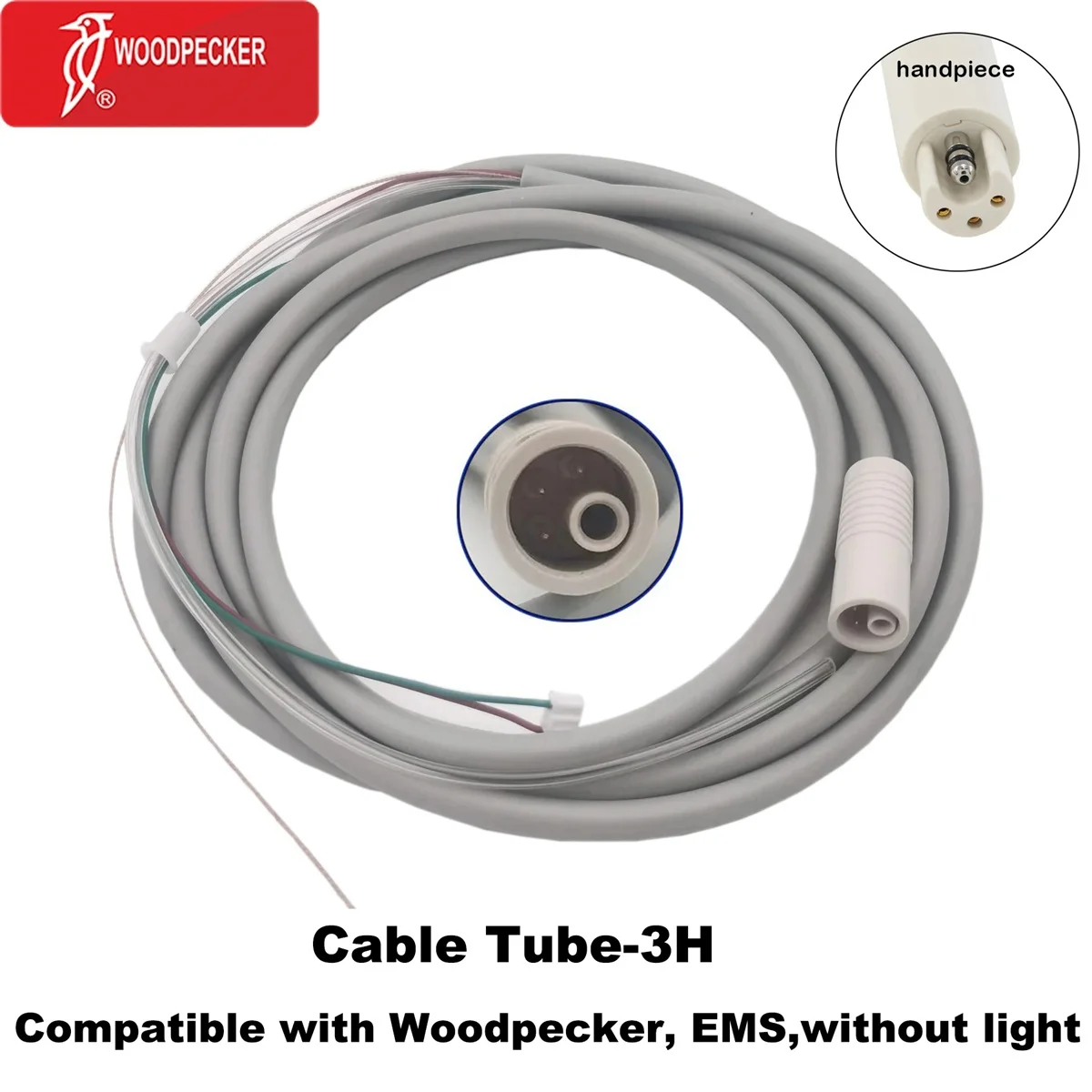Woodpecker DTE Dental Ultrasonic Scaler Handpiece Cable Tube For HW-3H HW-5L HW-7H HW-7L EMS NSK SATELEC ACTEON Scaler Handpiece