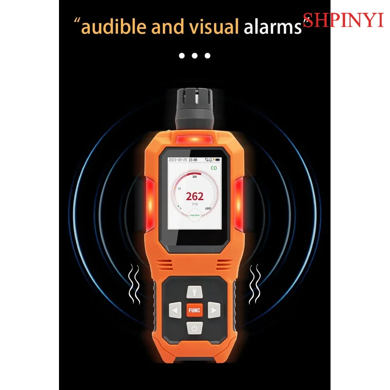Aikesi Aks H2s Portable Hydrogen Sulfide Alarm Analyzer Natural Gas Detector Combustible Gas Detector 0~100ppm