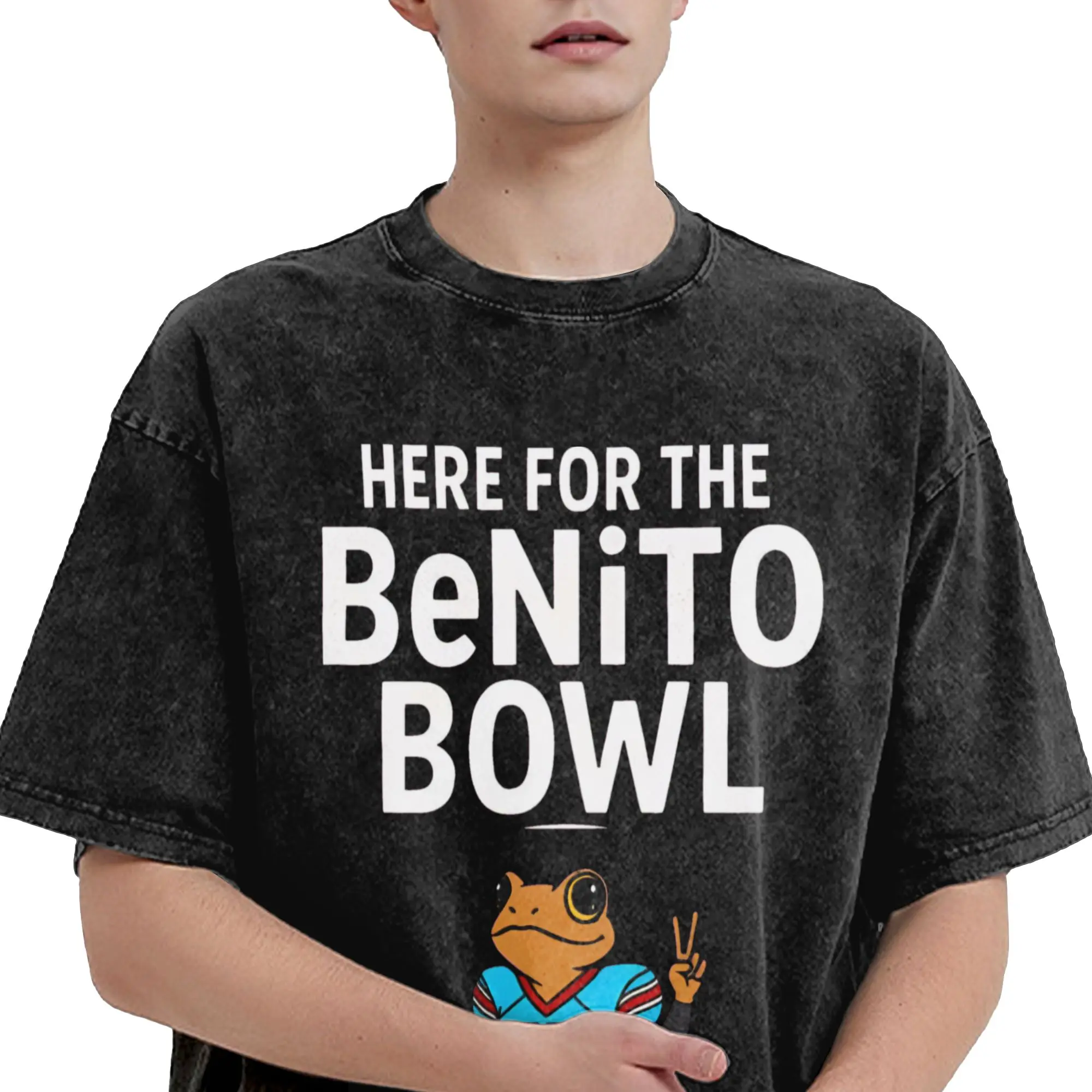 Benito Bowl Puerto Rican Bads Bunnys عرض نصف الوقت Merch غسلها تي شيرت الرجال النساء الشارع الشهير تي شيرت الجرافيك تيز القمم القطن