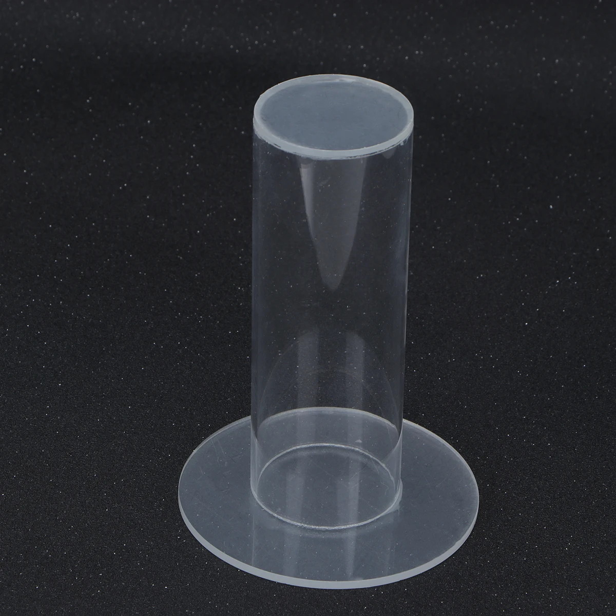 

Transparent Cylinder Hair Band Holder 16cm Vertical Hair Ties Storage Rack Jewelry Bracelet Organizer Display Stand Headdress