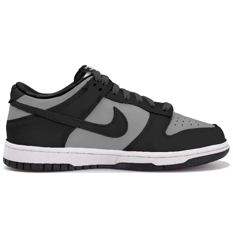 【Customize】Nike Dunk Skateboard Shoes Men Low-Top Black/Gray Sneakers shoes DD1391-100