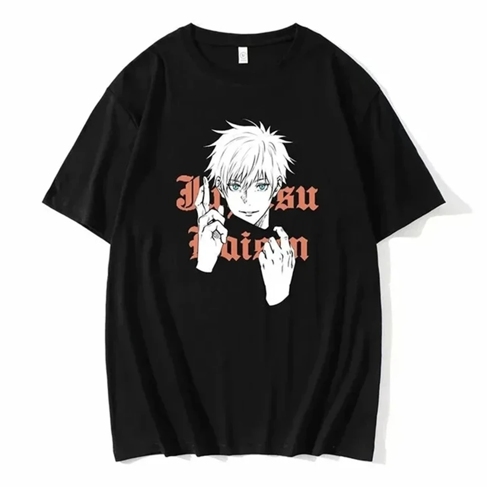 Men\'s Cotton T-Shirt 2024 Y2k Retro Cotton Short Sleeve Shirt Jujutsu Kaisen Ryomen Sukuna Japanese Anime Print T-Shirt 72456