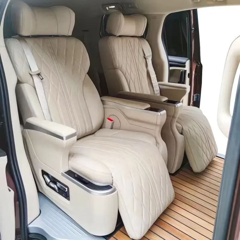 [2026] luxry Electric luxry Massage Chair Leather Modified Aviation Seat Functions for Vito V-class W447 toyo ta