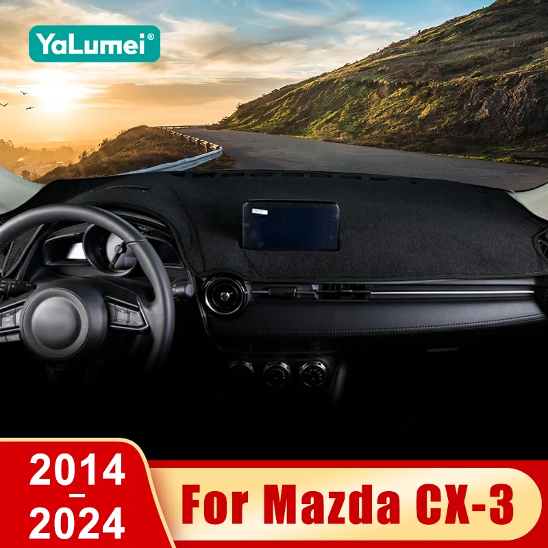 Für Mazda CX-3 CX3 2014 2015 2016 2017 2018 2019 2020 2021 2022 2023 2024 Auto Dashboard Matte Sonnenschutz Nicht-slip Abdeckung Zubehör