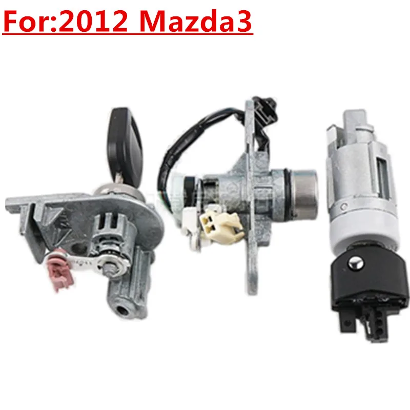 

Сменный автомобильный полный цилиндр замка, подходит для Mazda 3 2012 года с ключом 2 шт.