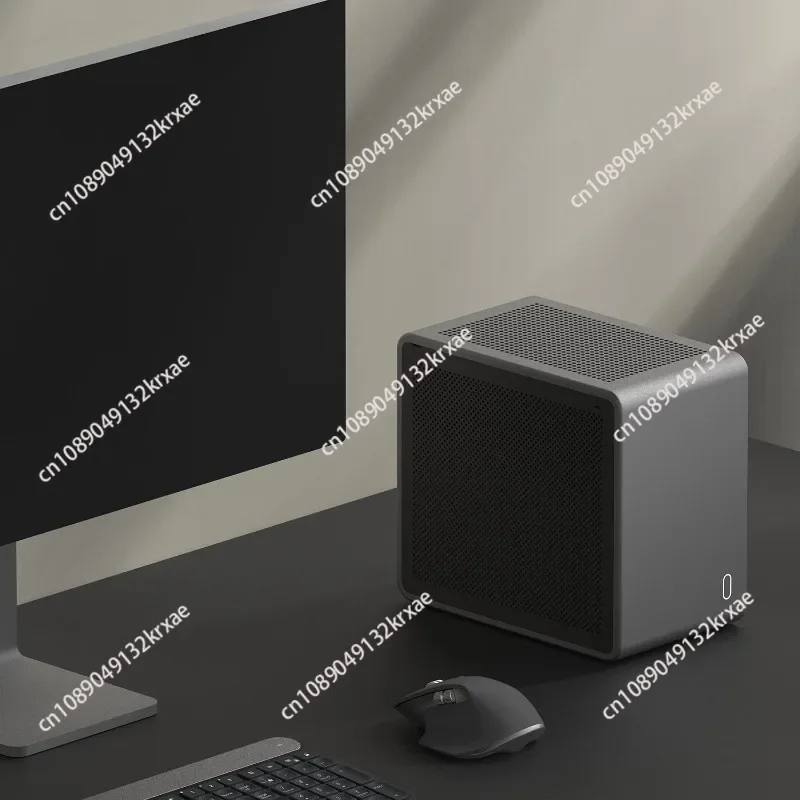 A4 Mini ITX PC Case, All Aluminum Alloy CNC Integrated Molding Compact Desktop Computer Chassis