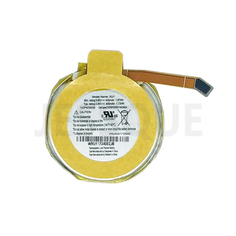 ( Thickness: 4mm  Diameter: 35mm ±0.5mm) 450mAh 3.85V R40350V XU1 Smart Watch Round Type Battery