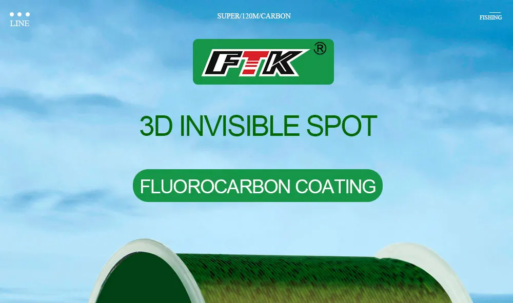 FTK 100/300/500 m Unsichtbare Angelschnur Speckle Fluorkohlenstoff-Beschichtungsschnur 0,14 mm-0,50 mm 4,13 LB-34,32 LB Superstarke gefleckte Schnur – Detail 14