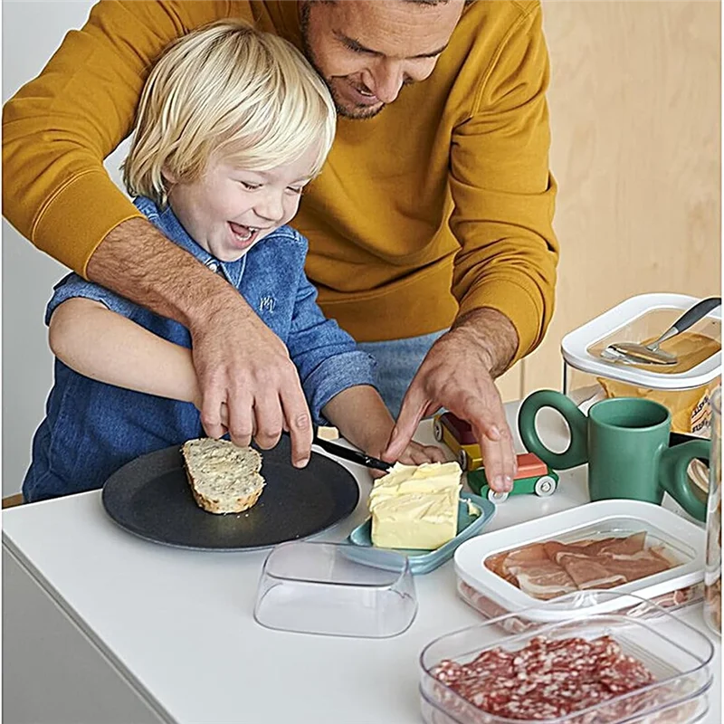 AA01-Meat Fridge Storage Containers Container With Lid For Meat Fridge Storage Box Suitable For Storing Bacon Meat Products