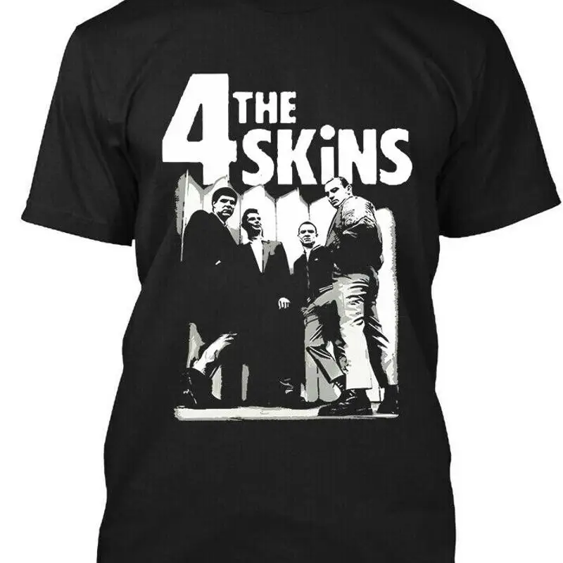 

Новая винтажная футболка в стиле ретро с музыкальной музыкой «4 скины английского языка», размер S 4Xl