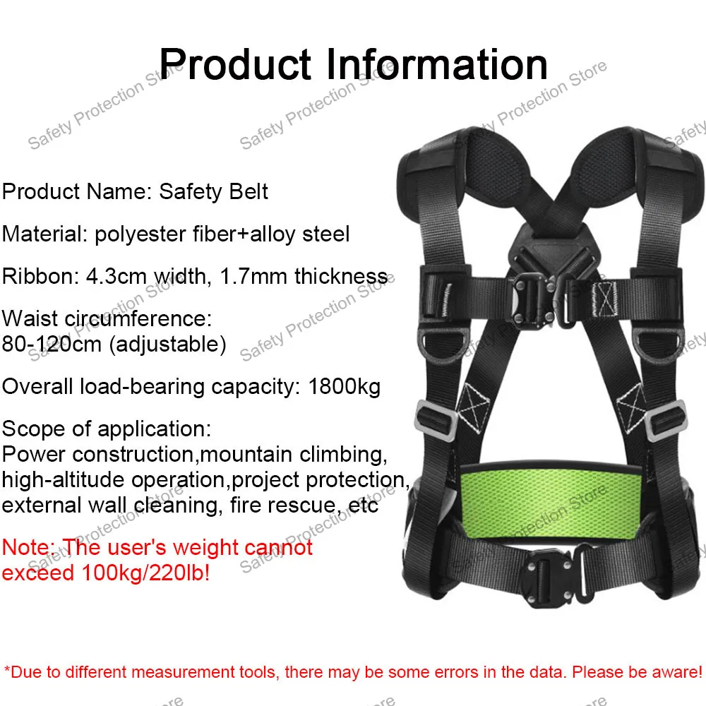 Pół ciała Uprząż bezpieczeństwa pracy na dużych wysokościach Trzypunktowy pas bezpieczeństwa Trening wspinaczkowy na świeżym powietrzu Sprzęt