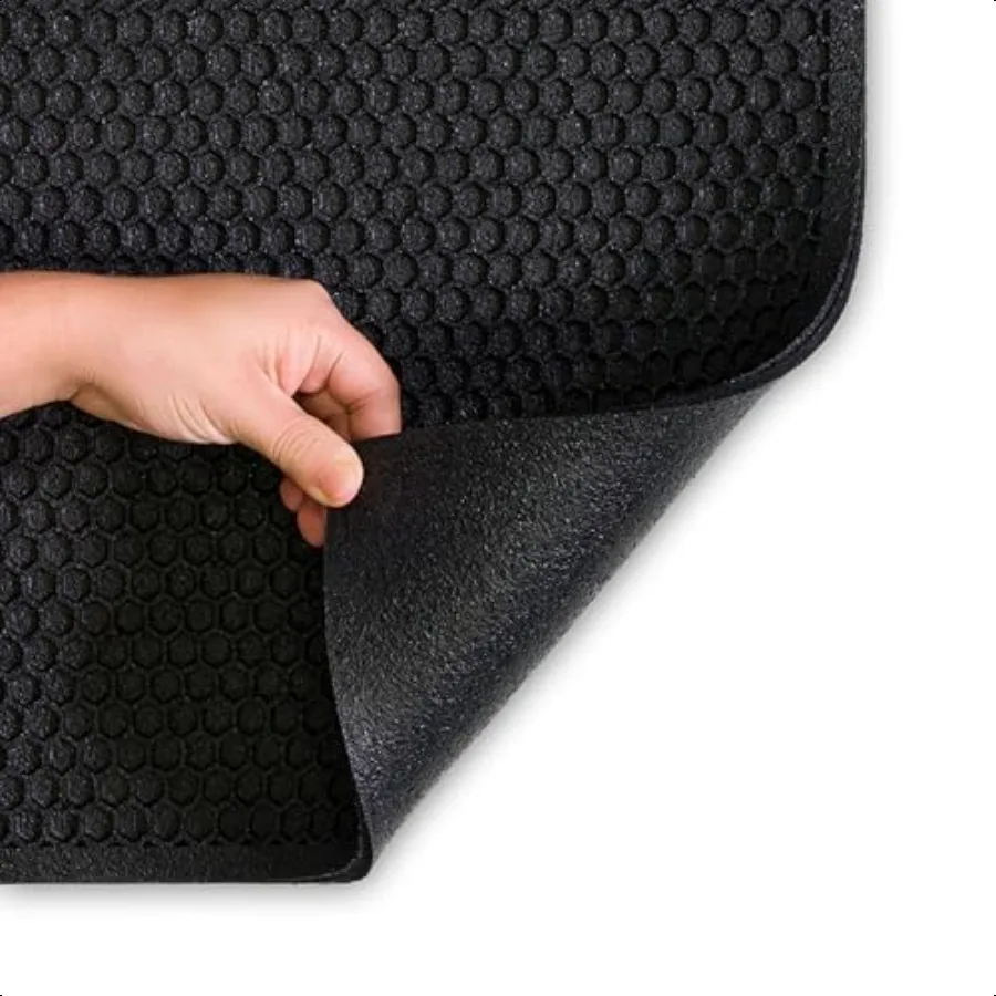 Indoor Outdoor Heavy Duty Rubber Floor Mat 1 3 Thick 18 x 30 Anti Slip for Garage Garden Indoor Outside Industrial Pool Entranc