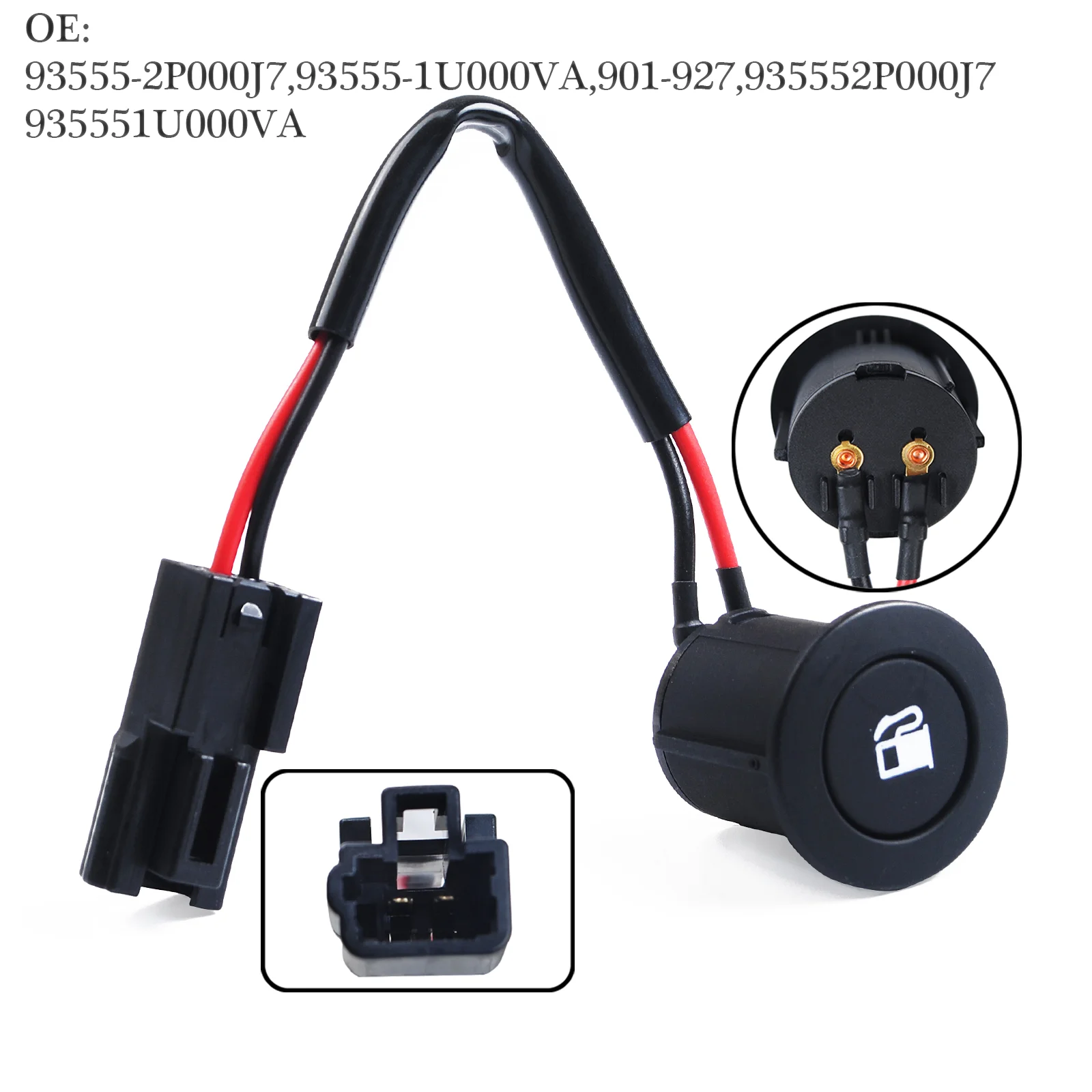 

Car Fuel Tank Cap Switch Button 935552P000 901-927, for Kia Sorento 935552P000J7 935552P000VA Fuel Door Release Switch