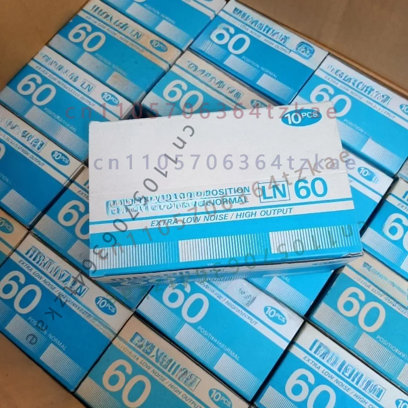 10pcs For Maxell LN 60 Brand New Blank Cassette Tape, 60Min Type I Normal Bias Audio Tape, 1982 Version Vintage Recording Tape