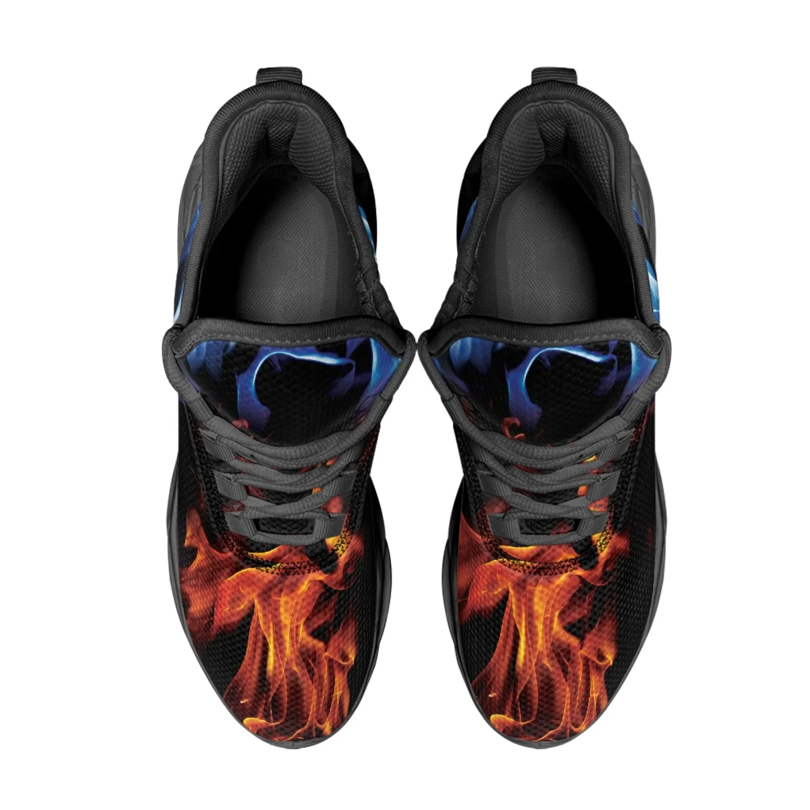 PENSTROLL Comfortable Athletic Trainer Breathable Men's Racing Shoes for Sport Boys Blue Fire