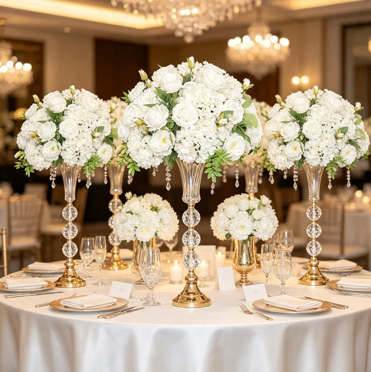 10pcs(60-120cm  acryic Crystal Candelabra Wedding Centrepieces With acrylic Lampshade vases candleholder center pieces