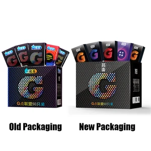 50 buah / Kotak Kondom Berpelumas Ultra Tipis Toko Seks Lengan Penis Lateks Karet Alam 12 lengan seks oral penjualan terbaik - №