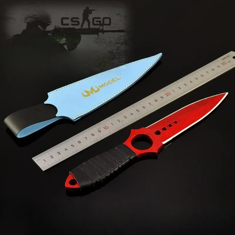 26cm 브랜드 뉴 크림슨 웹 CSGO 게임 주변 장치 Ghostdagger 금속 무기 장난감 검 사무라이 액세서리 장식품 컬렉션