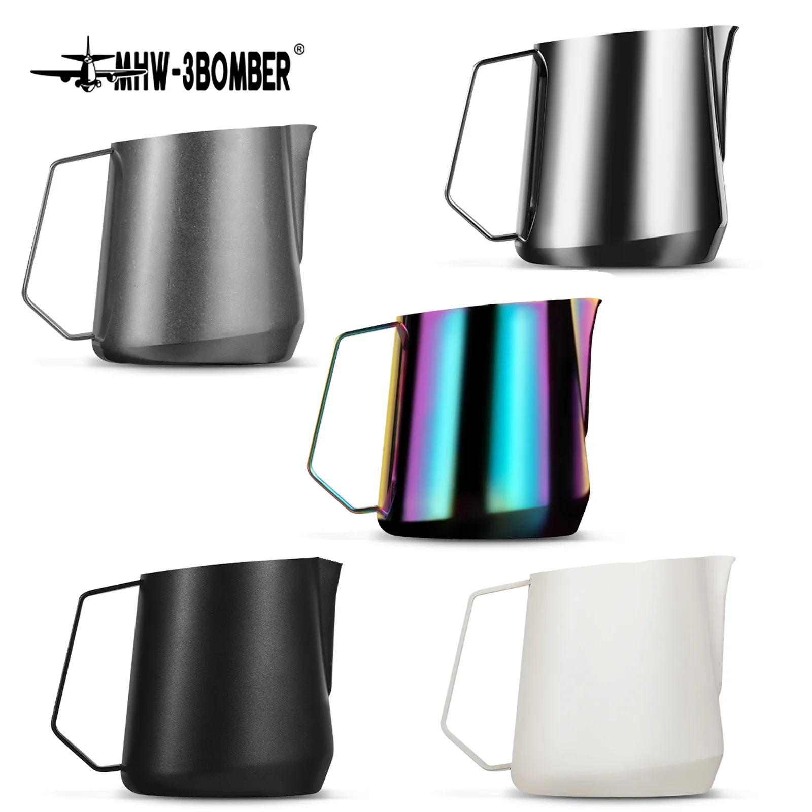 

MHW-3BOMBER 600 мл кувшин для вспенивания молока, чашка для кофе эспрессо, кувшин для вспенивания молока, кувшин для пены молока, инструменты для бариста