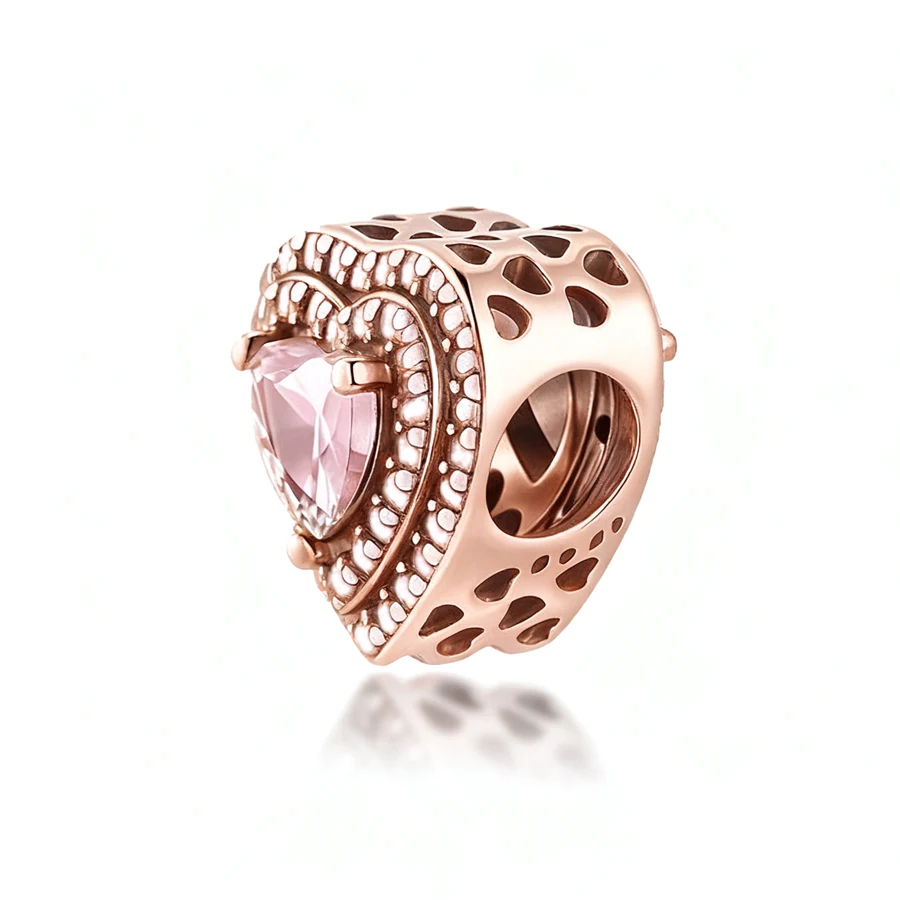 رائجة البيع لتقوم بها بنفسك تألق بافي القلب أقفال استرخى وشجرة العائلة القلب خرز تميمة صالح الأصلي الفضة 925 سوار مجوهرات هدية