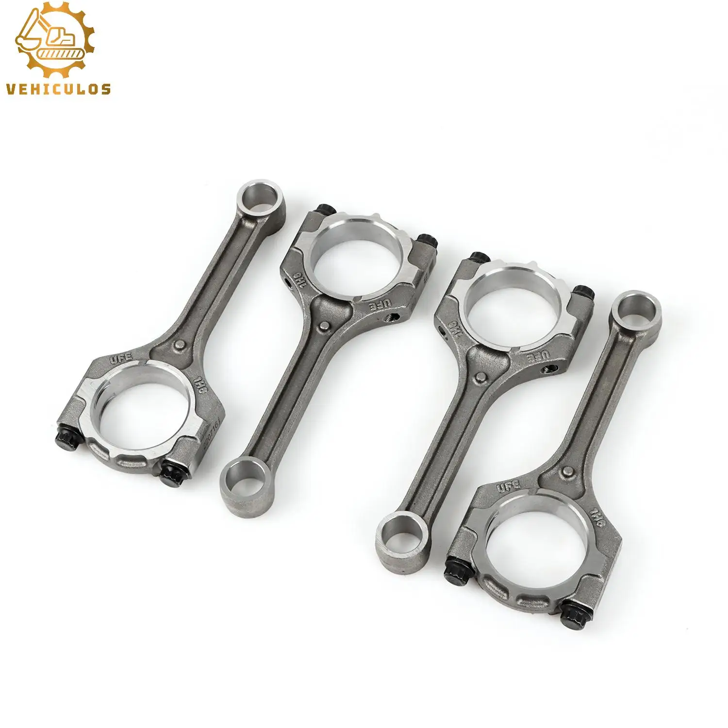 23510-2B100 VEHICULOS 4PCS Engine Connecting Rod For 2006–2019 Hyundai Accent i20 Solaris Kia Rio Cee'd Venga G4FA 1.4L