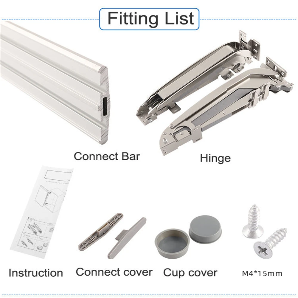Wardrobe Folding Cabinet Lateral Sliding Door Hinge Cabinet System Damping Silent Slide Rail Opening Kitchen Bus Door Hinge
