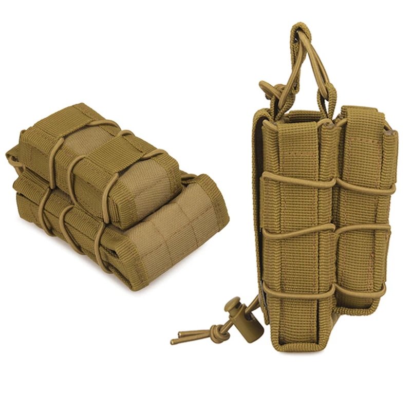 5.56 9mm Magazine Pouch AK AR M4 AR15 Double Magazine Bag Rifle Pitol Molle Mag Holster Pouch for Hunting CS Paintball image 3