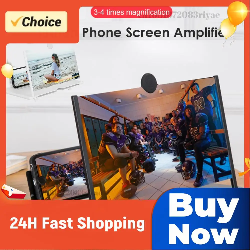 

10-дюймовый 3D-увеличитель экрана телефона, портативный мобильный кинодисплей, увеличенный магнификатор, складной держатель для телефона