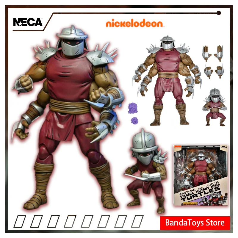 En Stock 100% Original NECA Shredder Clones y Mini Tortugas Ninja Mutantes de Cómics Figura de 7 Pulgadas TMNT Figuras de Acción Coleccionables