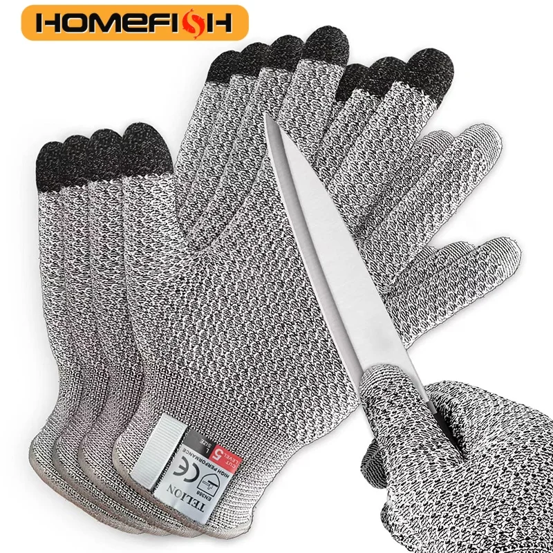 Anti Cutting Touch Screen Anti Cutting Gloves Kitchen Food Grade Slaughter and Fish Killing anti Cutting Gloves