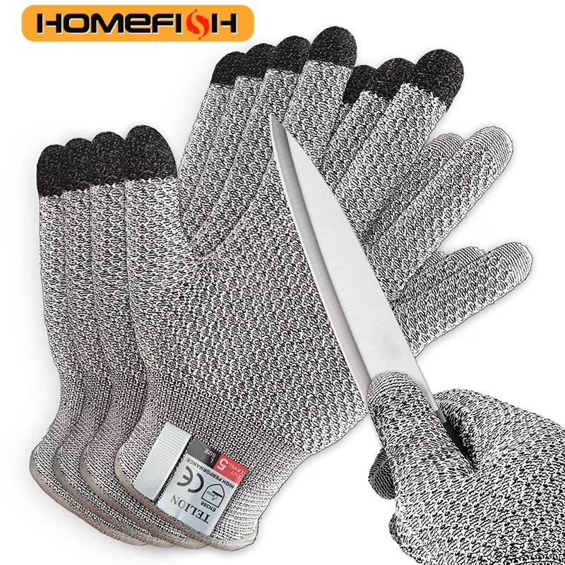  Anti Cutting Touch Screen Anti Cutting Gloves Kitchen Food Grade Slaughter and Fish Killing anti Cutting Gloves 