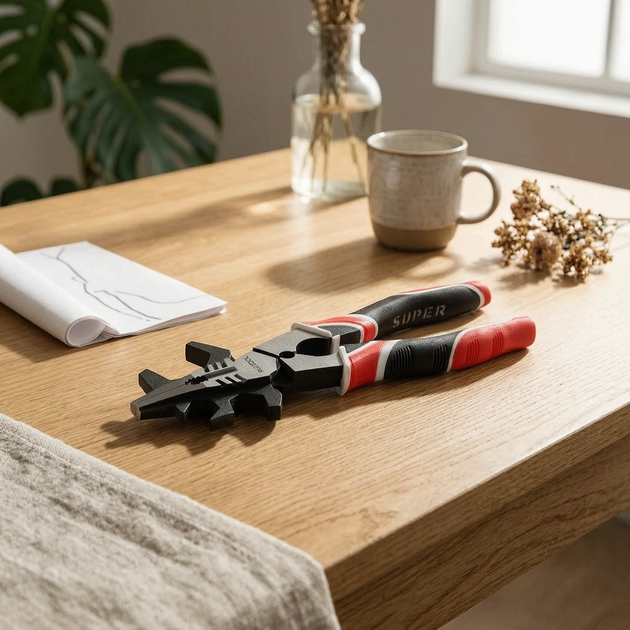

Multi-Function Soldering Pliers 8 Inch Multifunction Weld Pliers Metal Tool Ergonomic Grip Long-Lasting for Industrial Use