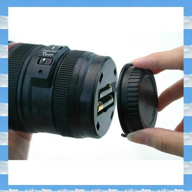 A11I Stainless Steel Self Stirring Coffee Mug Camera Lens Coffee Mug Multipurpose Photographer Camera Mug Personalized Gift Dura