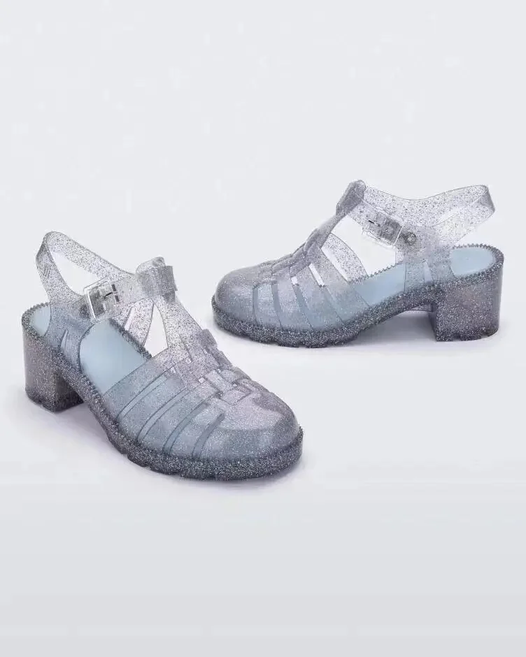 Sandalias romanas gruesas vintage para mujer, sandalias informales elegantes