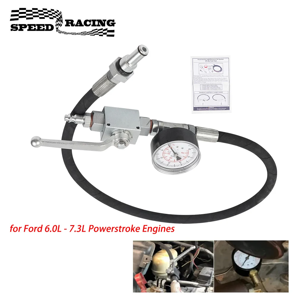 

Для Ford 6.0L-7.3L Powerstroke Diesel Прочная масляная система высокого давления IPR Инструмент для тестирования воздуха Специальный комплект