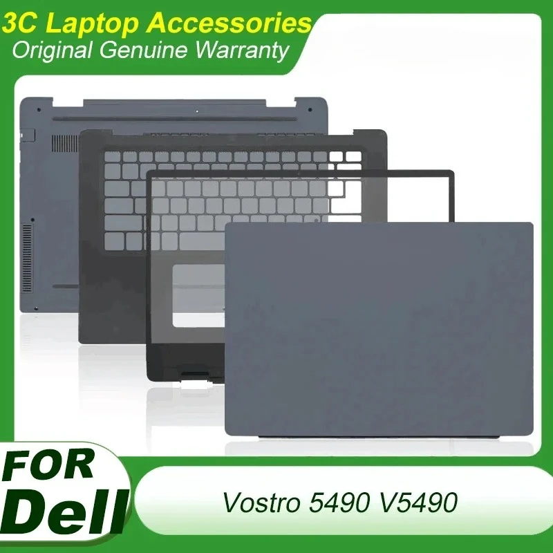 Novo para dell vostro 5490 v5490 portátil lcd capa traseira tampa moldura frontal palmrest caso superior base inferior capa de substituição 0rdyjw