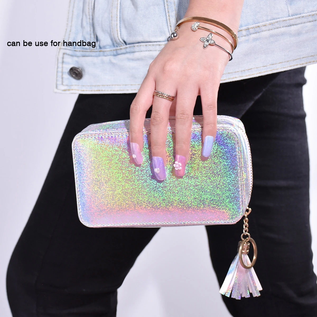 BEAUTYBIGBANG ختم لوحة تخزين حقيبة حالات متعددة الوظائف رشاقته المسافر مسمار الفن ختم حقيبة منظم جيوب للإزالة