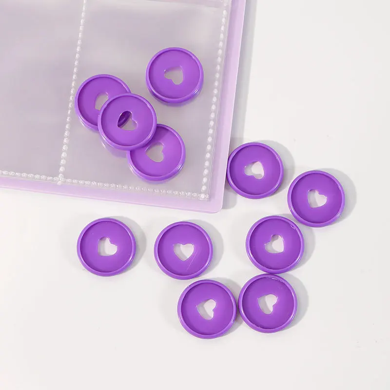 80Pcs Plastic Disc Binding Discs  Loose-leaf Button Discbound Planner Rings for Mushroom HoleBinder Notebook Binding Supplies