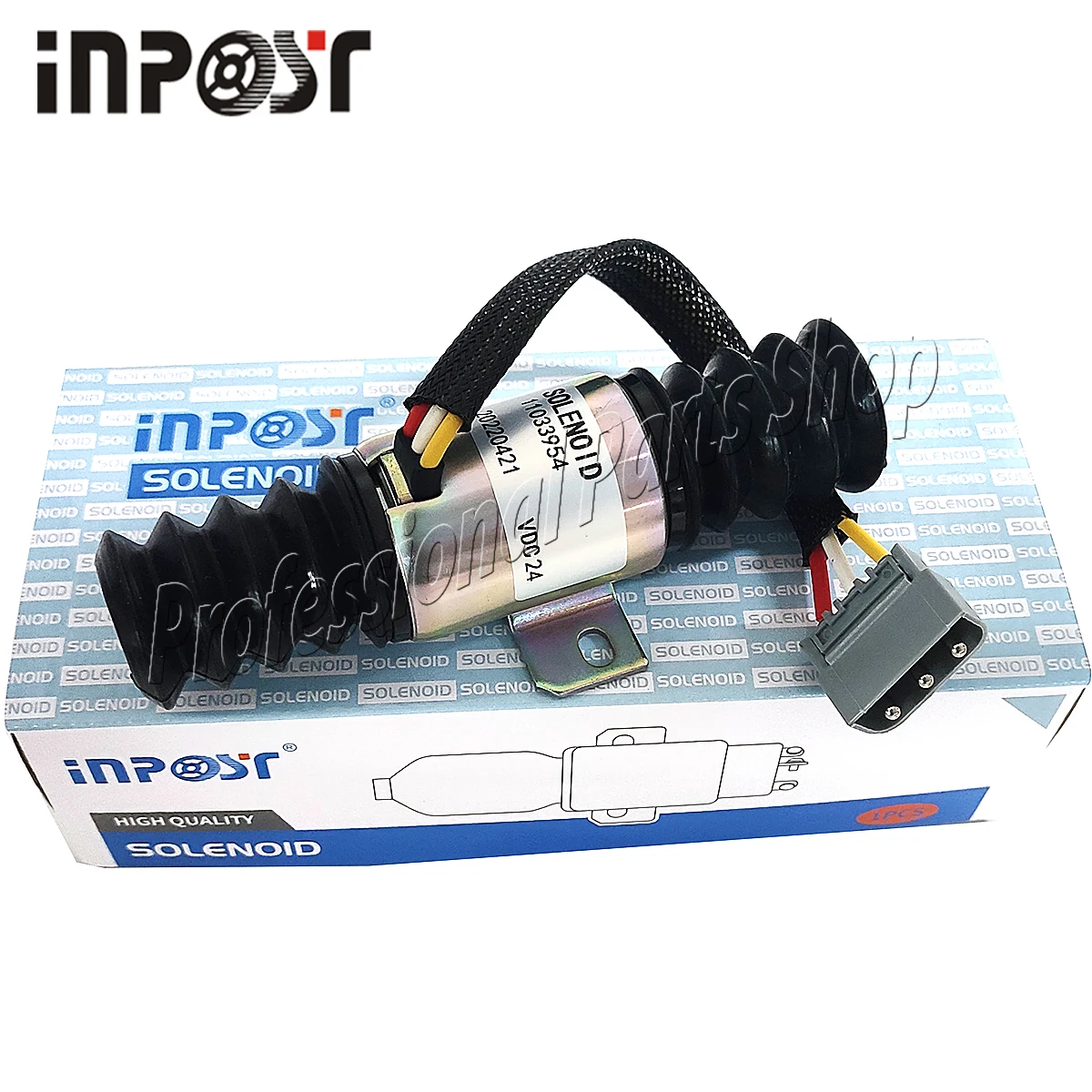 24V 11033954 Shutoff Stop Solenoid For Volvo L150 L120B L90B L180 L180C L90C L120C L150C VOE11033954 1756ESDB 11033954