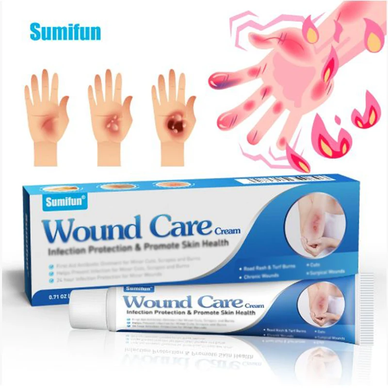 

Skin Wound Care Cream, Protects Burned Skin And Wound Infection Burns And Scalds