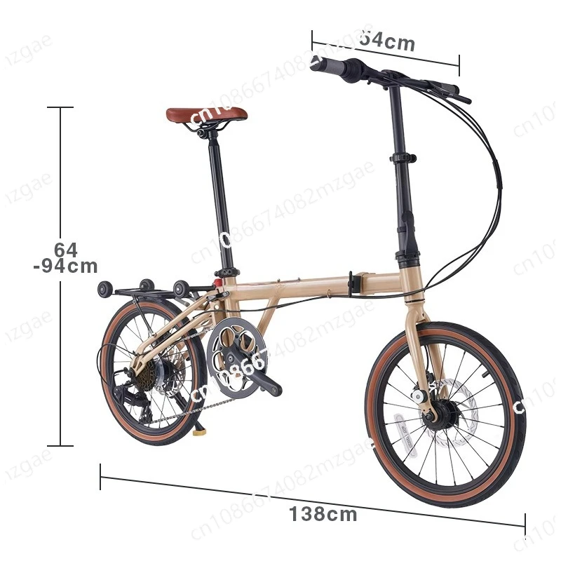 Folding 7-speed variable speed bicycle bicycle portable men's and women's car folding small and ultra-light