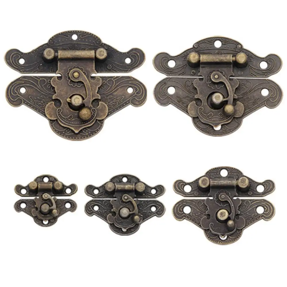 Zinc Alloy Latch Hasp Box Latch Hasp Clasp Suitcase Cabinet Antique Bronze Jewelry Wooden Case Vintage Latch Hasp Lock Catch