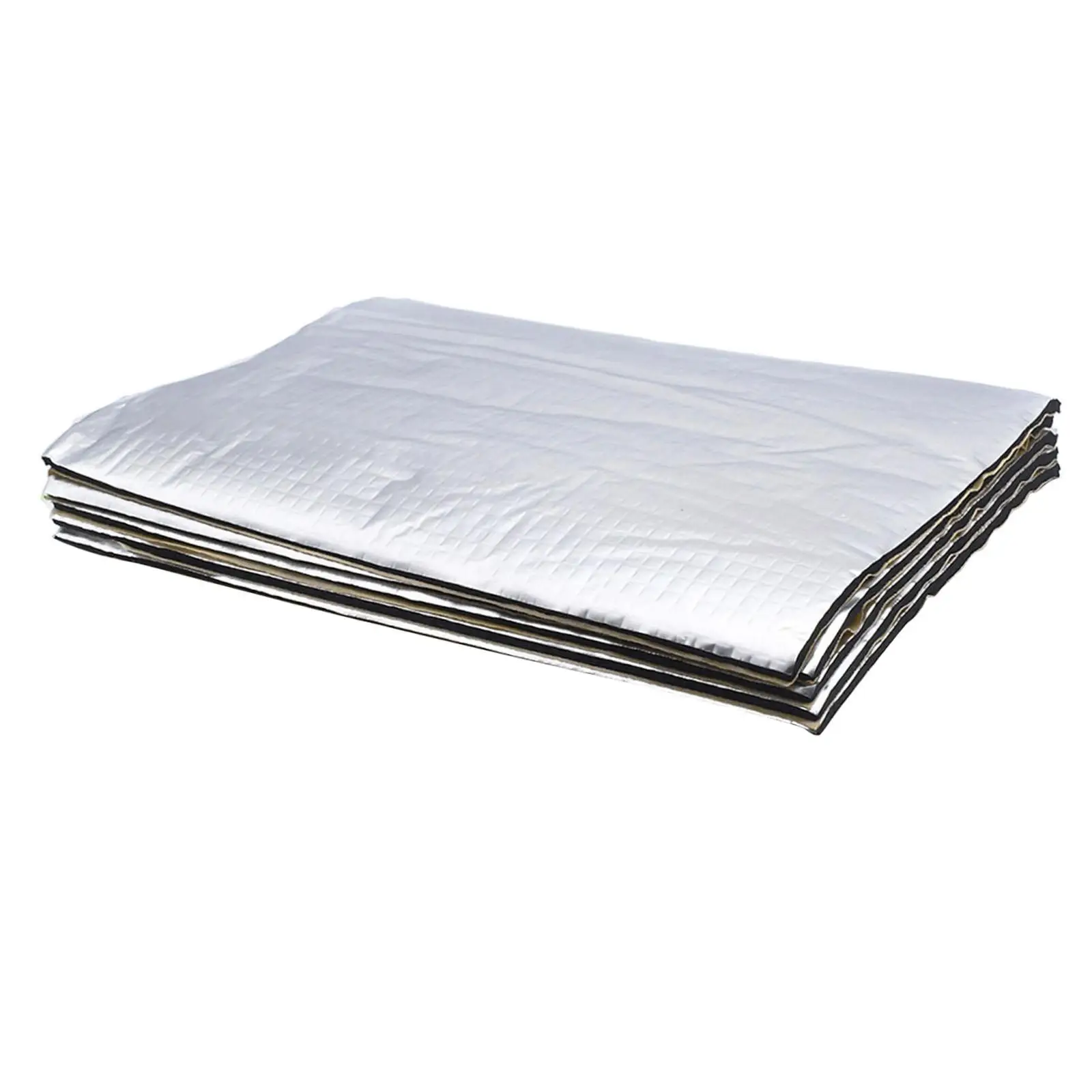 Car Sound Heat Insulation Pad Aluminum Foil Rubber Foam Mat Waterproof Soundproof Sheet for SUV Sedan RV Truck Engine Hood