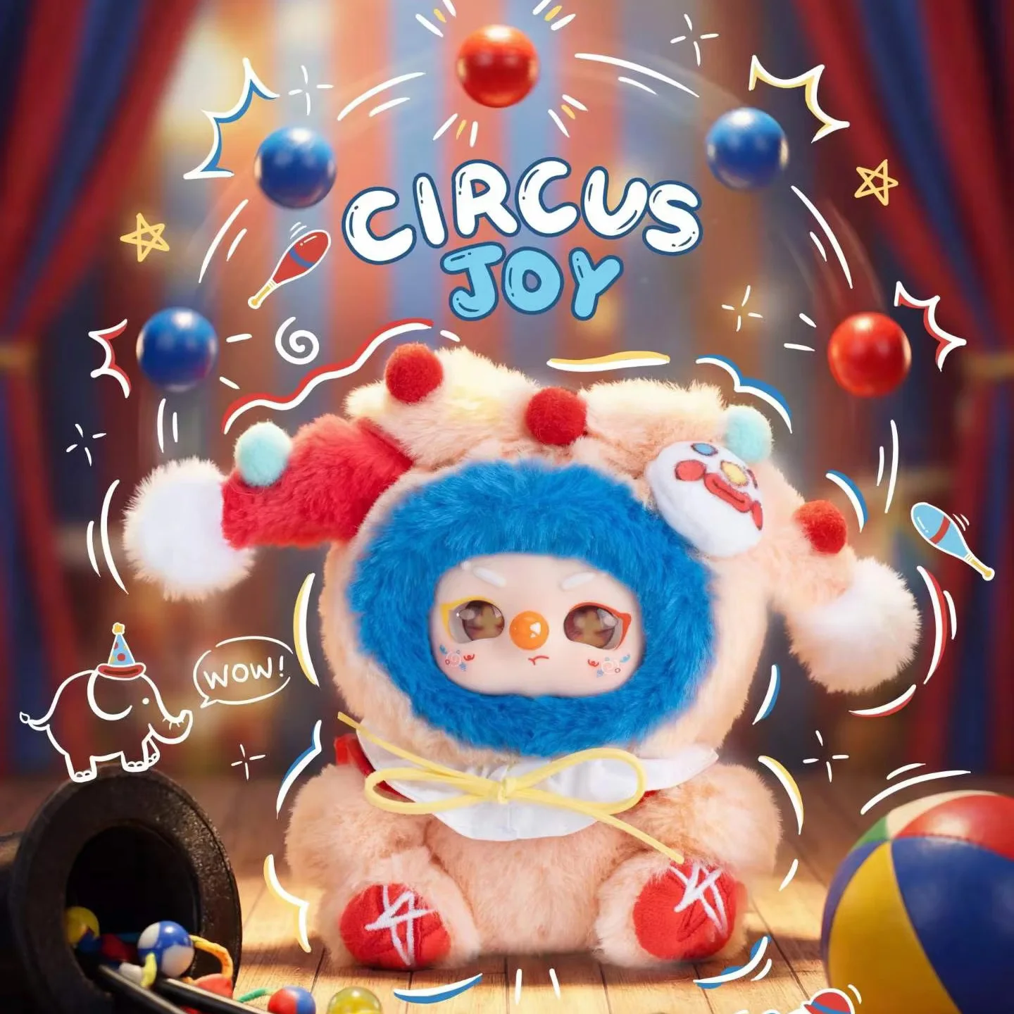 

100%Genuine Baby Three Joey Dodo Dreamy Clown Town Plush Blind Box Kawaii Plush Doll Anime Figure Toy Trendy Surprise Gift