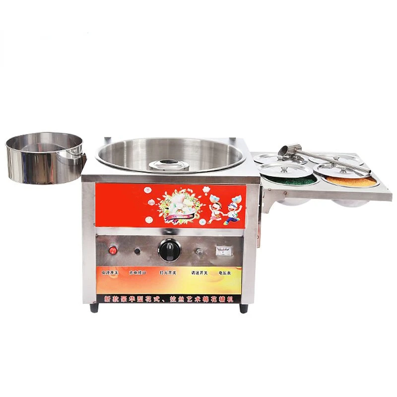 Commercial แฟนซีแก๊ส Cotton Candy Maker ขนมขบเคี้ยว DIY Sweet Candy Floss น้ำตาลดอกไม้แฟนซี Marshmallow เครื่อง