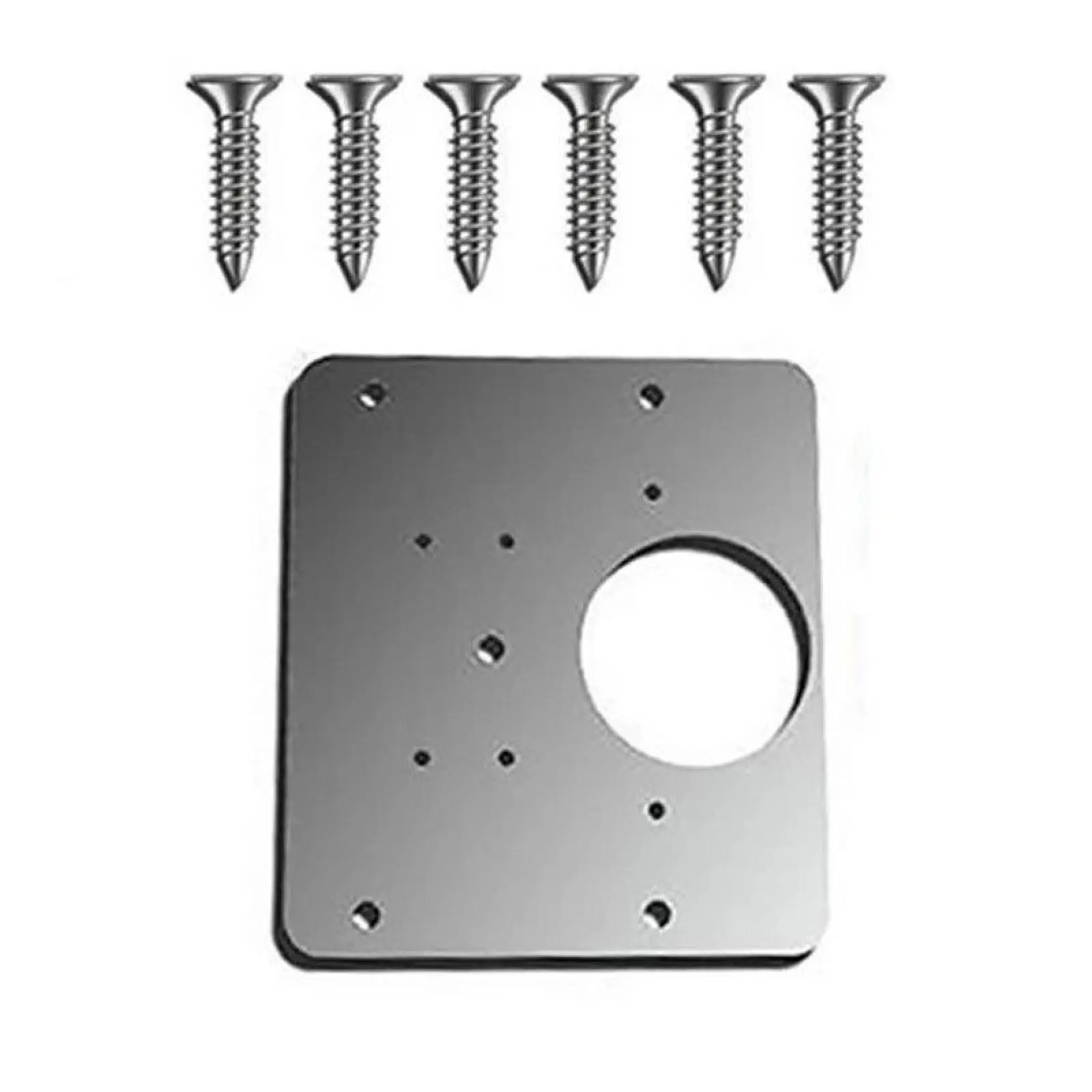 Stainless Steel Flat Straight Bracket Mending Plate 10x9cm Furniture Repair Fixing Joining Plate with Screws